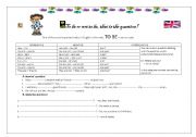 English Worksheet: to be or not to be