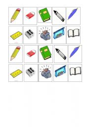 English Worksheet: Memory game