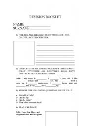 English worksheet: Reading Comprehension and description