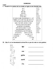 English Worksheet: animal crossword