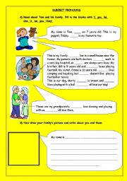 SUBJECT PRONOUNS