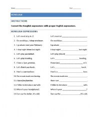 English Worksheet: Konglish