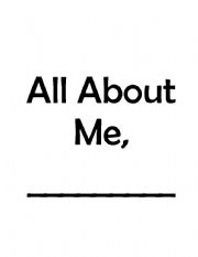 English Worksheet: All About Me and My Schedule