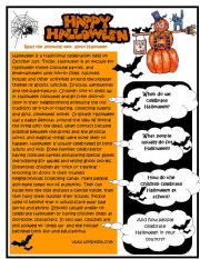 English Worksheet: Halloween