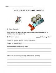 movie review english assignment