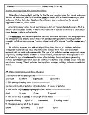 English Worksheet: Reading Quiz