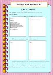 English Worksheet: Creative Writing Project