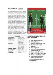 English worksheet: Soccer Movies