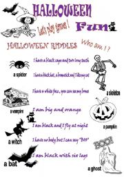 English Worksheet: HALLOWEEN FUN