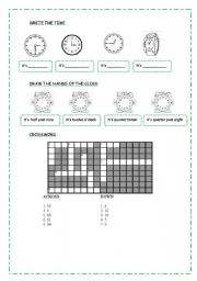 English Worksheet: Telling the time