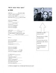 English Worksheet: Song : With arms wide open by Creed
