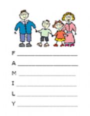 English worksheet: father and mother i love you