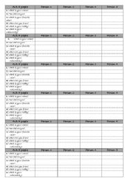 English Worksheet: game to practice to be - part 1! great!