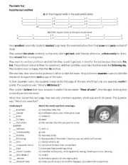 English Worksheet: Maths test