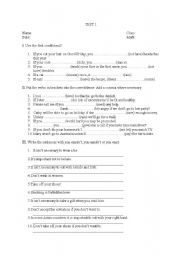 English Worksheet: Solutions Pre-Intermediate Unit 7 Test
