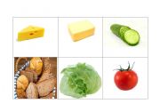 English Worksheet: food flashcards