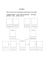 English Worksheet: MY FAMILY TREE!!