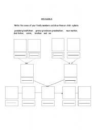 English worksheet: MY FAMILY TREE!!