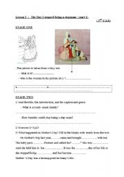 English Worksheet: the stepmum