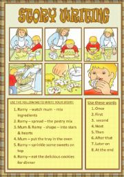 English Worksheet: story writing