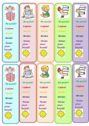 classroom commands - bookmarks