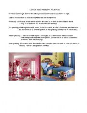English worksheet: Lesson plan speaking; My Room