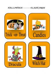 English Worksheet: FLASHCARDS----HALLOWEEN (PART 3)