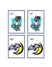 English Worksheet: Cards for practicing pronounciation