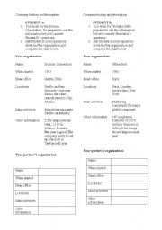 English Worksheet: Company History Description, Business English
