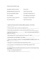 English Worksheet: TOEFL  Idioms 