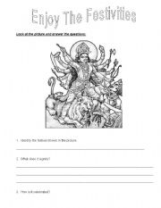 English worksheet: Festivals of India