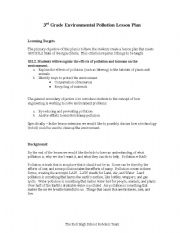 English Worksheet: environmnet pollutio 