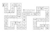 English Worksheet: Simple Present Vs Present Continuous Board Game