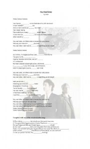 English Worksheet: Hey Soul Sister - Song