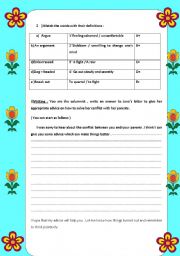 English Worksheet: The generation Gap 2