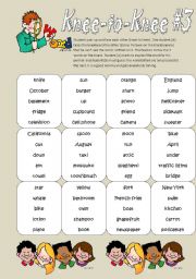 English Worksheet: Knee-to-Knee #3