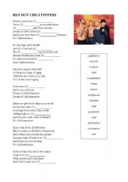 English Worksheet: Californication - Red Hot Chili Peppers