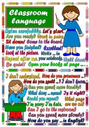 Classroom language - POSTER