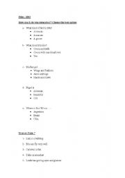 English Worksheet: film RIO