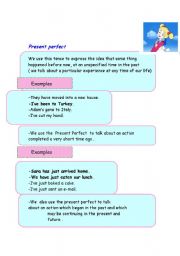 English Worksheet: Present perfect