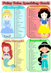 Fairy Tales Speaking Cards 