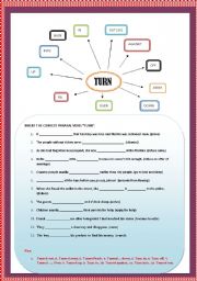 English Worksheet: PHRASALS WITH 