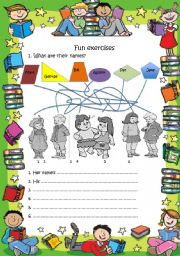 English Worksheet: Fun exercises