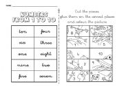 English Worksheet: Numbers with Phineas and Ferb
