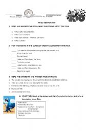 English Worksheet: Video session Rio