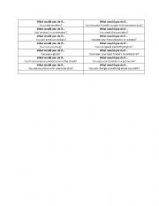 English Worksheet: 2nd Conditional Questions