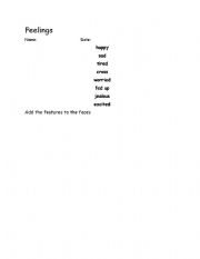 English Worksheet: Feelings