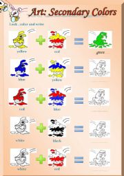 English Worksheet: Colors