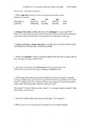 English Worksheet: All My Sons