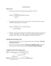 English Worksheet: Passive voice - simple explanation